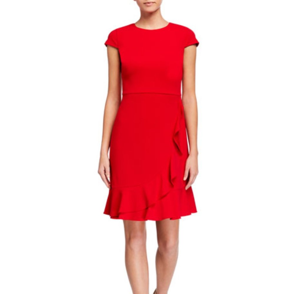 ✨HP✨ NWT ** Ruffle Cap Sleeve A-Line Dress